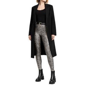 7 FOR ALL MANKIND Faux Snakeskin Skinny Pants | High Waist Leggings | Size Large